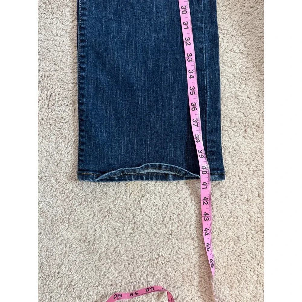 Levi's 512 Perfectly Slimming Bootcut Jeans Women 8M 29x32 Blue Denim Cotton‎